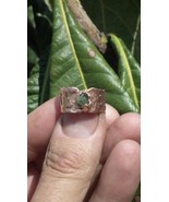 Moldavite ring / Electroformed Copper - $94.71 CAD