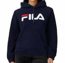 FILA® ~ Size XS ~ Navy Blue ~ Sherpa ~ Pullover ~ Hooded Sweatshirt ~ Ja... - $40.00