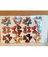 VINTAGE Lot 3 - 6 SHEETS Decoupage Scrap Paper England BUTTERFLIES-FLORAL - $9.85