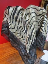 Anne Klein semi sheer silk scarf 32in - £23.37 GBP