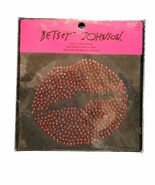 NEW Betsey Johnson Red Lips Bling Iron On Rhinestones Applique Crafting ... - $278.92 MXN