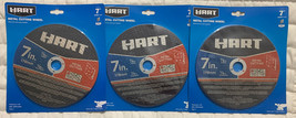 Hart 7&quot; Metal Cutting Wheel HACG03 Arbor 7/8&quot; Thickness 1/8&quot; Max RPM 8500 3 Pack - £7.41 GBP