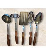 Vintage CUTCO Kitchen Utensil 5pc Set - 12 13 14 15 16 Brown Handle Disc... - $2,753.12 MXN