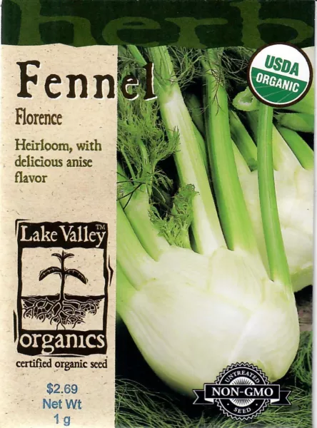 Fennel Florence Heirloom Organic Herb Seeds Non-Gmo - Lake Valley 12/24 Fresh Ga - £7.45 GBP