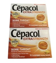 Cepacol Extra Strength Sore Throat 16 Lozenges Each Lot Of 2 Honey Lemon - £16.85 GBP