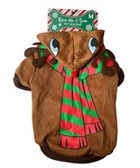 NEW Throw Me a Bone Reindeer Pet Dog Hoodie Shirt Christmas Holiday Size M - $17.84 CAD