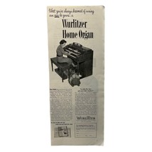 Wurlitzer Home Organ Vintage Print Ad 1952 New York Music for the Home - £11.70 GBP
