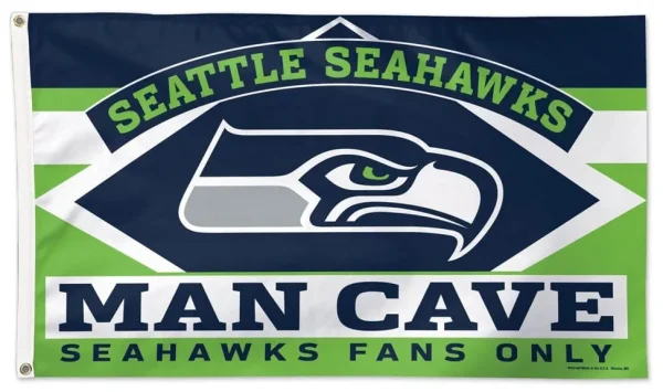 Seattle Seahawks 3×5 Flag for Man Cave Decor - $18.00