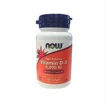NOW Supplements, Vitamin D-3 5,000 IU, High Potency, Structural Support*, 120... - £10.77 GBP