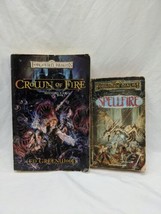 Lot Of (2) *DAMAGED* Forgotten Realms Fantasy Novels Crown Of Fire And Spellfire - £9.72 GBP