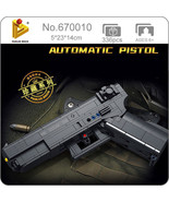 1:1 G18 Automatic Pistol Model Building Blocks Set Bricks Toys Collectio... - £17.84 GBP