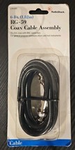 Radio Shack 6-Ft (1.82m) RG- 59 Coaxial Cable Assembly 75-ohm Coax With ... - €10,42 EUR