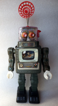 Spaceman Robot Television ✱ Vintage Tin Toy Battery Alps Japan 1960´s ✱ Working - £368.53 GBP