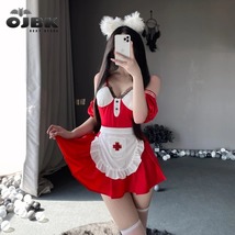 OJBK Women Nurse Lingerie Halloween Costume Honeymoon Cosplay (Premium S... - £26.65 GBP
