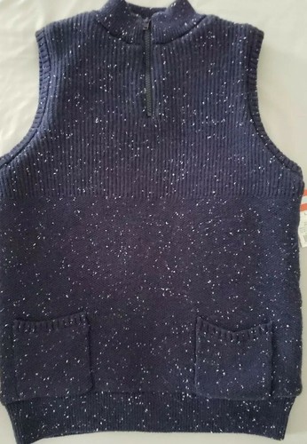 Cat & Jack™ ~ Boys' Size Large ~ Navy Blue ~ Sherpa Lined Vest  Item image 4