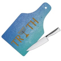 Menorah Truth : Gift Cutting Board Jewish Hannukak Chanukkah Religious Israel Ca - £23.17 GBP