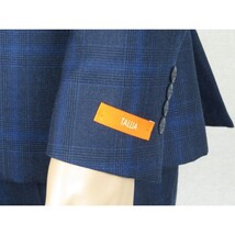 Men TALLIA Suit Wool Blend English Glen Plaid Classic 2Button VDVA2SVX0026 Blue image 9