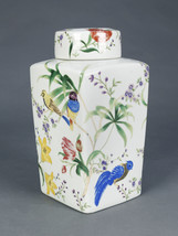 AA Importing Birds and Flowers Square Ginger Jar with Lid - £100.11 GBP