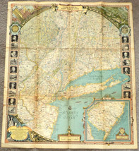 National Geographic Map 1939 Reaches Of New York Pictures - $7.13