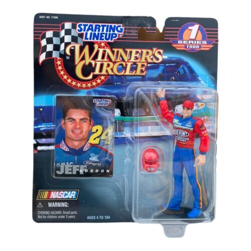 1998 Series 1 Starting Lineup Winners Circle Jeff Gordon Figure with Card - £5.08 GBP