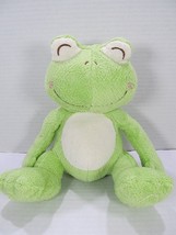 Babies R Us Green Chime Rattle Baby Stuffed Plush Frog Toy 8&quot; Lovey - £11.05 GBP