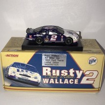 RUSTY WALLACE 1999 # 2 Miller Lite Ford Taurus Limited Edition 1:64 - £7.86 GBP