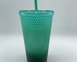 Starbucks Winter 2022 Waxberry Mint Green Gradient Bling Cup Tumbler Gra... - $16.82