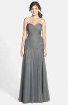 Jenny Yoo &#39;Ava&#39; Cross Paneled Tulle Gown Sz 4 Hydrangea - £82.13 GBP