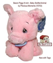 Precious Moments Pink BACON PIGGY 8 inch Soft Plush Toy NWT - $9.95