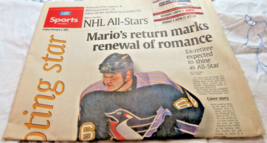 USA Today February 2, 2001 Sports Sections\ Mario Lemieux Returns To Pen... - £10.73 GBP