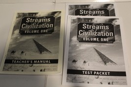 Streams of Civilization Volume 1 Test Packets &amp; Teacher&#39;s Manual Brand New - £31.45 GBP