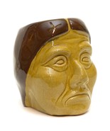 Pottery First Nation Indian Head Coffee Mug Pen Cup Holder Made Canada V... - $19.59