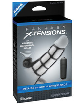 Fantasy X-tensions Deluxe Silicone Power Cage - Black - £30.36 GBP