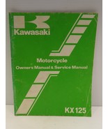 Kawasaki Motorcycle Owner&#39;s Manual &amp; Service Manual KX125 - €19,52 EUR