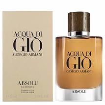 Giorgio Armani Acqua Di Gio Absolu For Men Eau De Parfum Spray, 2.5 Ounc... - $100.57