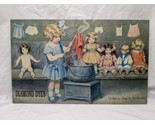 1994 Diamond Dyes A Busy Day In Dollville Tin Sign 16&quot; X 10&quot; - £23.87 GBP