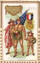 Soldiers Medal Flowers Shall Fall Decoration Day 1911 Tuck postcard - $7.43