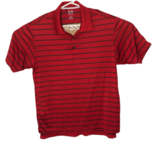 Adidas Golf Climacool Pullover Polo Shirt Red Black Short Sleeves Top Mens L-... - £15.92 GBP
