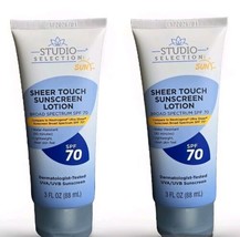 Lot of 2 Sheer Touch SPF 70 Sunscreen Lotion 3 oz each New - $11.29