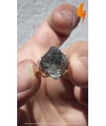 Electroformed Copper Herkimer diamond ring - $34.64