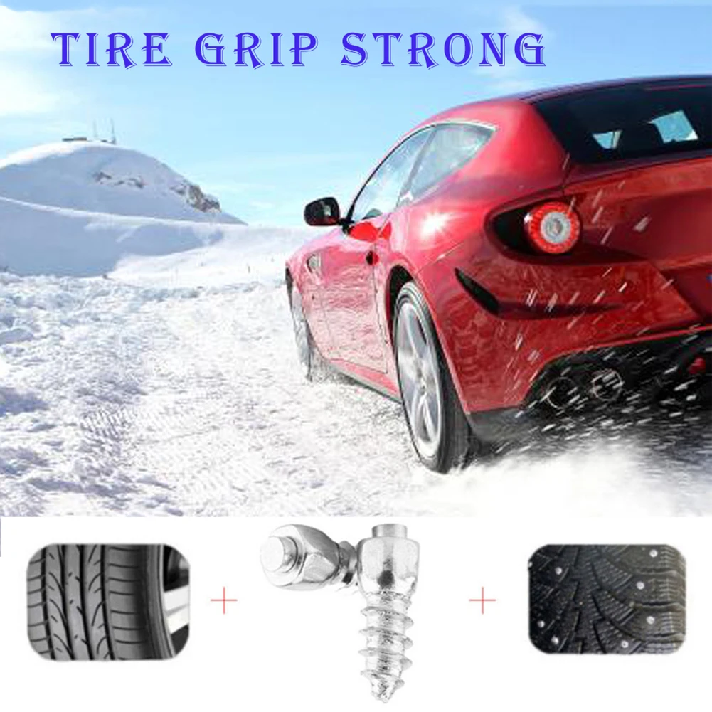 Winter Wheel Lug Car Tire Stud Screw Snow Nail - Anti-Skid Tungsten Steel Spik - $18.46
