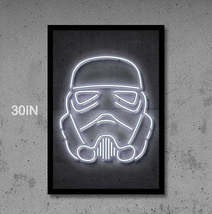 Stormtrooper Neon Portrait | LED Neon Sign, Custom, Home Decor, Gift Neon light - £32.07 GBP+