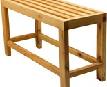 The 26-Inch Solid Wood Slated Single Person Sitting Bench, Model Number ... - $135.95