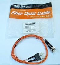 Black Box EFN110-001M-STSC 1m Premium Fiber Optic Multimode Patch Cable New - $9.60
