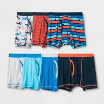 Cat &amp; Jack Boy&#39;s Boxer Briefs X-Large (14) Shark Package &amp; Multicolor 7 ... - $18.99