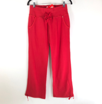TYR Red Line Womens Sweatpants Drawstring Pockets Cotton Red M - $12.59