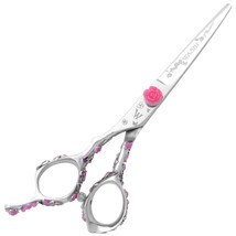 Washi Beauty - Lefty Pink Rosebud 5.5 Convex Edge Offset Hair Shear/Scissor - £156.74 GBP