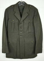Vtg WWII Korea USMC Marines Green Tunic Jacket Uniform Staff Sergeant ID&#39;d 4M  - £59.35 GBP