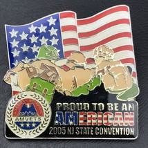 Proud To Be An American AMVETS NJ 2005 State Convention Pin - £7.86 GBP