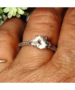 Exquisite Sterling Silver and Cz diamond solitaire ring size 7.5 - $1,463.67 MXN